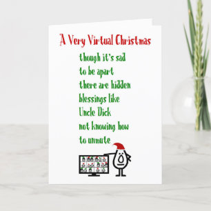 En mycket Virtuell jul i God jul Dikt Helgkort