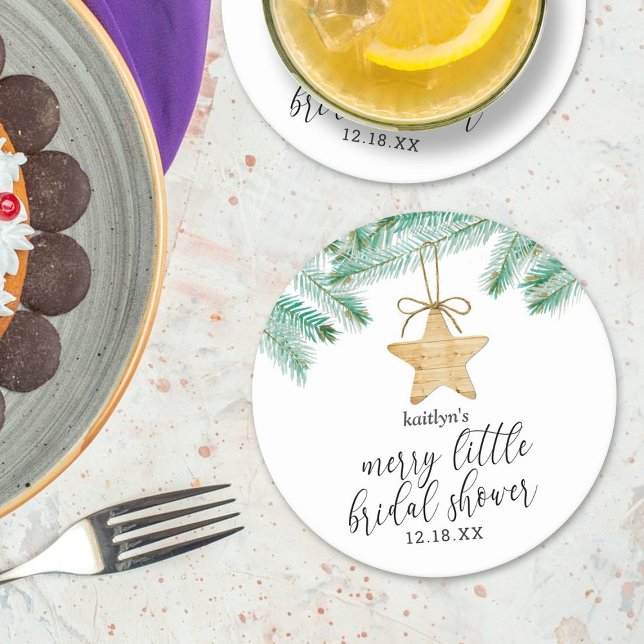 En mysig bröllopsfest för bruden underlägg papper rund (Skapare uppladdad)