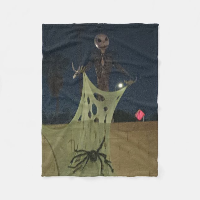 en mysig Halloween  Fleecefilt (Framsidan)