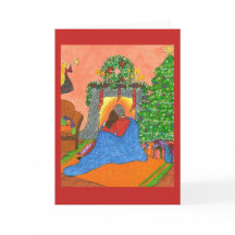 En mysigt julkort med katten