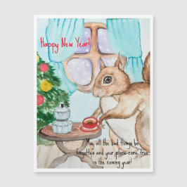 En mysigt teckning av en söt ekorre