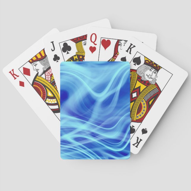 En mystisk blå dimma  casinokort (Baksidan)