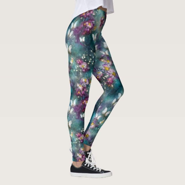 En mystisk fjäril serie design 11 leggings (Höger)