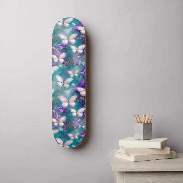 En mystisk fjäril serie design 1 mini skateboard bräda 18,5 cm (Väggkonst)