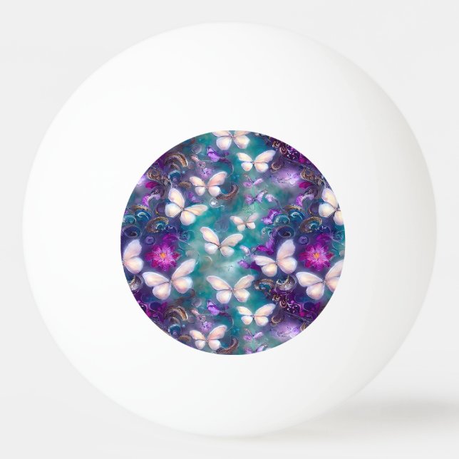 En mystisk fjäril serie design 1 pingisboll (Framsidan)