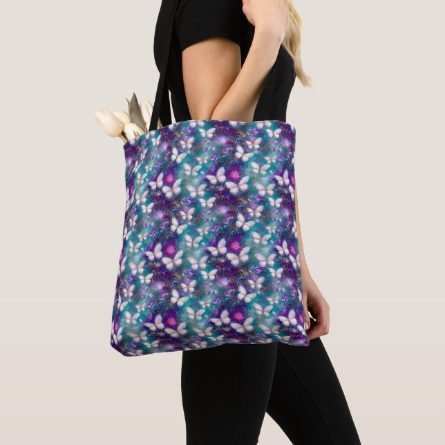 En mystisk fjäril serie design 1 tygkasse (Närbild)