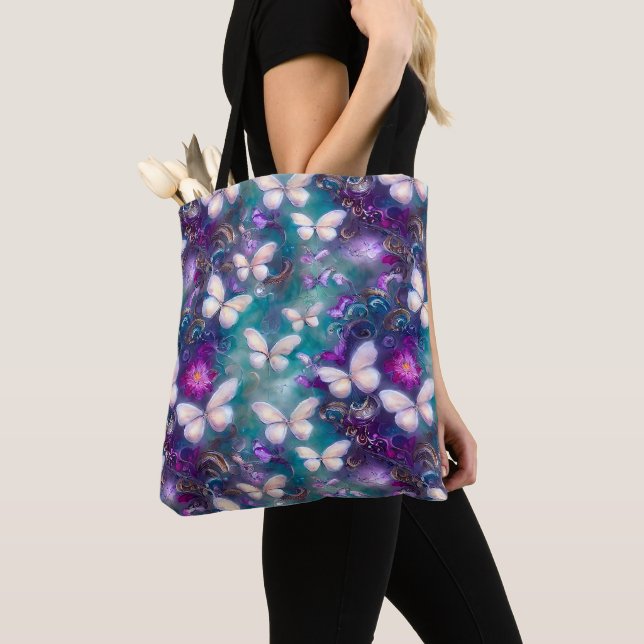 En mystisk fjäril serie design 1 tygkasse (Närbild)
