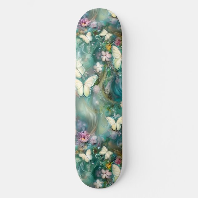 En mystisk fjäril serie design 3 mini skateboard bräda 18,5 cm (Framsida)
