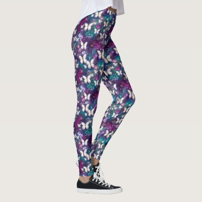 En mystisk fjäril serie design 5 leggings (Höger)