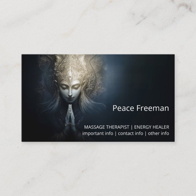 En nådets ögonblick | Meditation Konst Visitkort (Framsida)