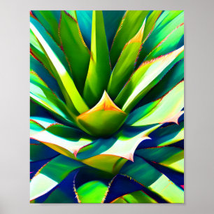 En nära Agave-anläggning Poster