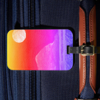 En nära bild av fantasivärlden och deras måne bagagebricka