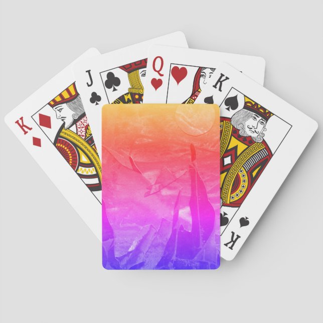 En nära bild av fantasivärlden och deras måne casinokort (Baksidan)