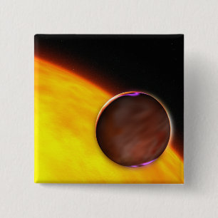 En närbild av ett extrasolar planet knapp