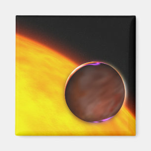 En närbild av ett extrasolar planet magnet