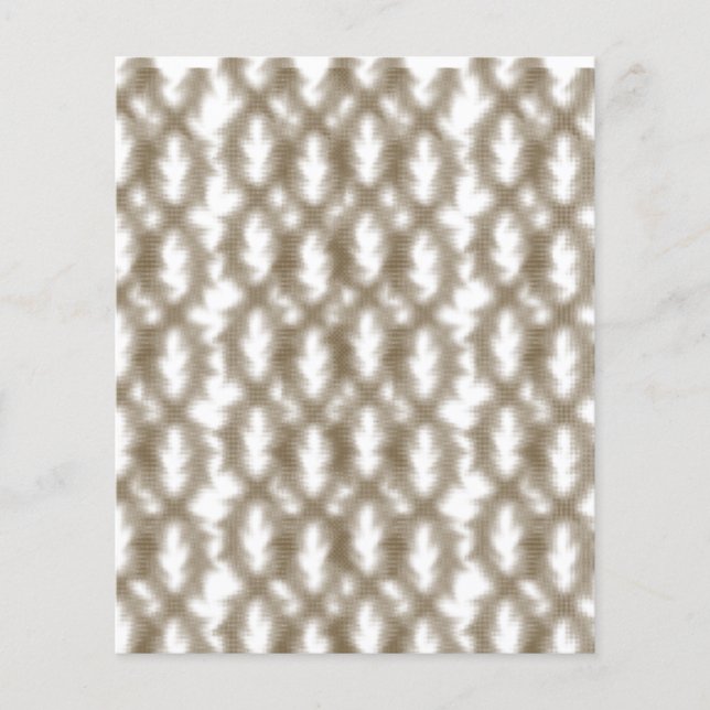 En närbild av ett korsande nätnät flygblad (Framsidan)