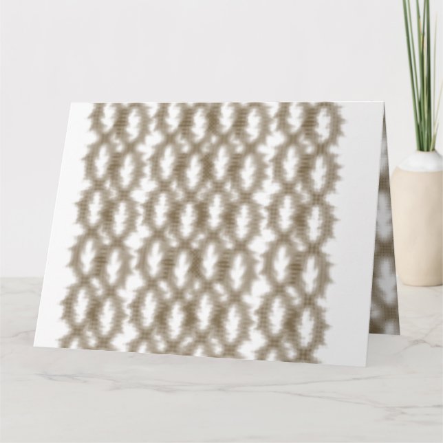 En närbild av ett korsande nätnät kort (Framsida)