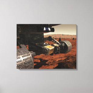 En närbild beskådar av armen på NASA fördärva Canvastryck