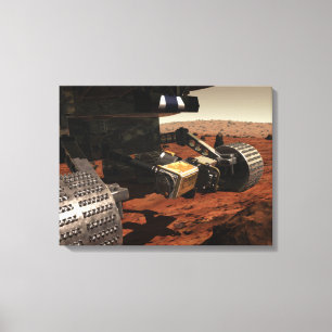 En närbild beskådar av armen på NASA fördärva Canvastryck