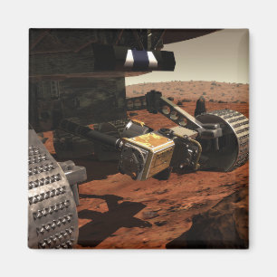 En närbild beskådar av armen på NASA fördärva Magnet