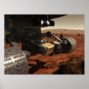 En närbild beskådar av armen på NASA fördärva Poster