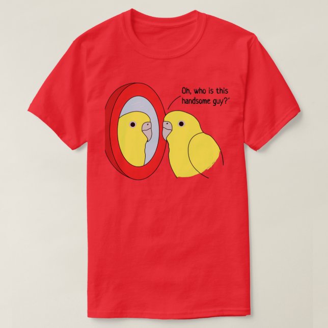 En narcissistisk papegoja t shirt (Design framsida)