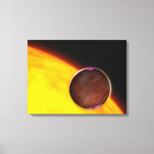 En närhet till en extrasolarplanet canvastryck (Framsida)