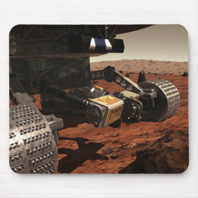 En närmare bild av arm på NASA:s Mars Musmatta (Framsidan)