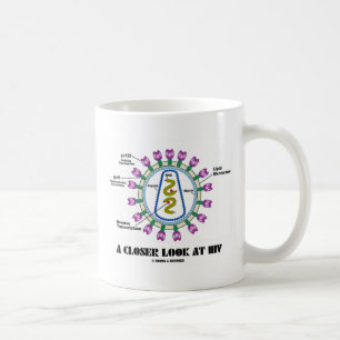 En närmare titt på hiv (virusirologi) kaffemugg