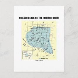 En närmare titt på Permian Basin (Karta) Vykort
