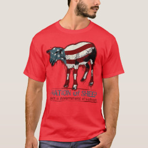 En nation av får Decal a Government of Vargars App T Shirt