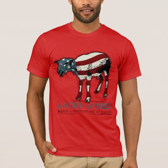 En nation av fårT-tröja T Shirt (Framsida)