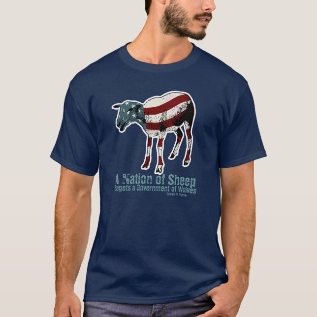 En nation av fårT-tröja T-shirt (Framsida)