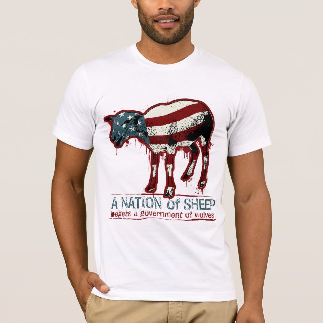 En nation av fårT-tröja T Shirt (Framsida)