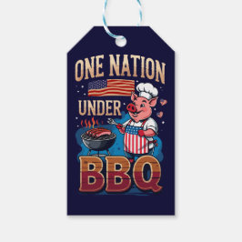 En nation under BBQ – Vintage Grillmästare Presentetikett