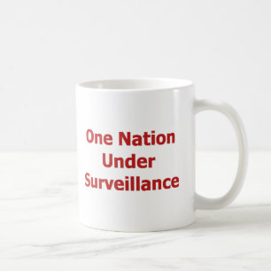 En nation under bevakning kaffemugg
