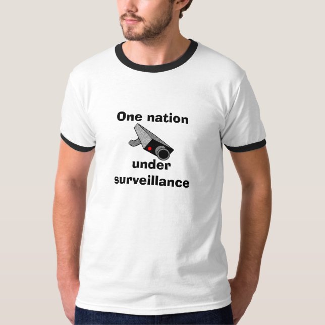 En nation, under bevakning tee (Framsida)