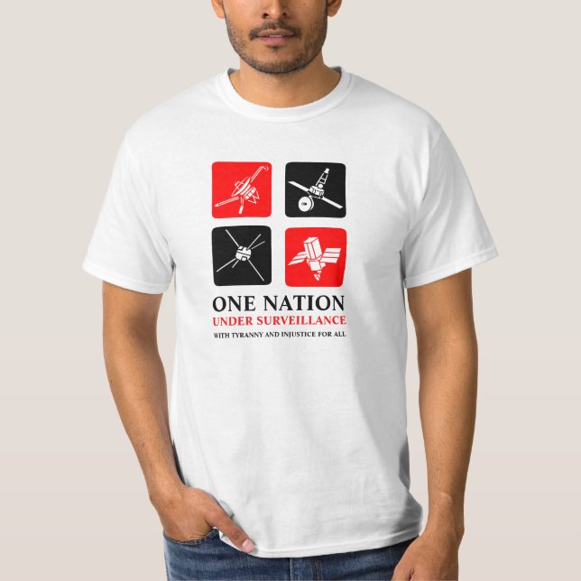 En nation under bevakning tee shirt (Framsida)