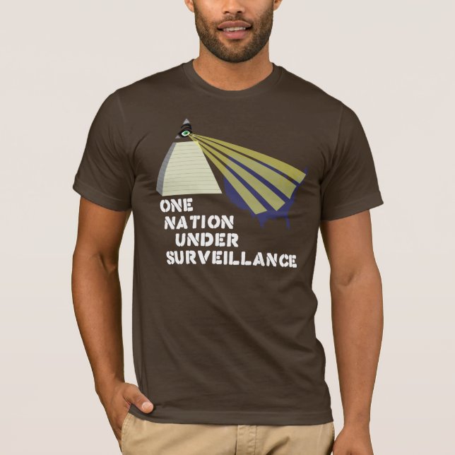 En nation under bevakningskjortan tee shirt (Framsida)