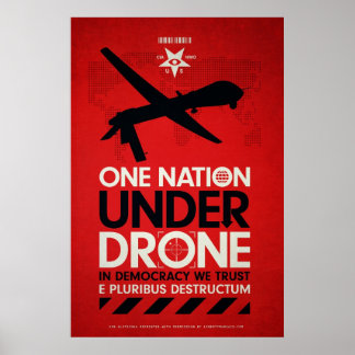 En nation under drönarna av Von Glitschka Poster