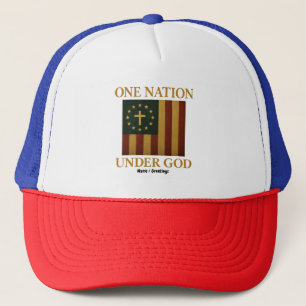 En nation under Flagga Patriotic Christian Keps
