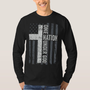 EN NATION UNDER GOD - Christian Hership Kor Fla T Shirt