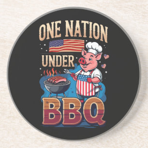 En nation under grillad mat – Vintage Grillmästare Underlägg