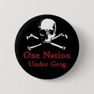 En nation under Grog knäppas (vitskallen) Knapp