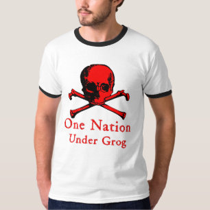 En nation under Grogt-skjortan (den röda Tee Shirt