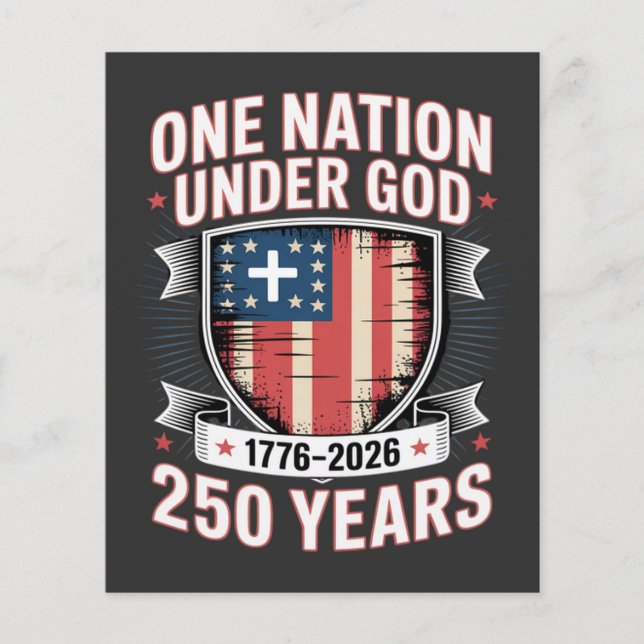 En nation under Gud 1776 2026 Flygblad (Framsidan)