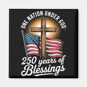 En nation under Gud 250 år 250-årsjubileum Magnet