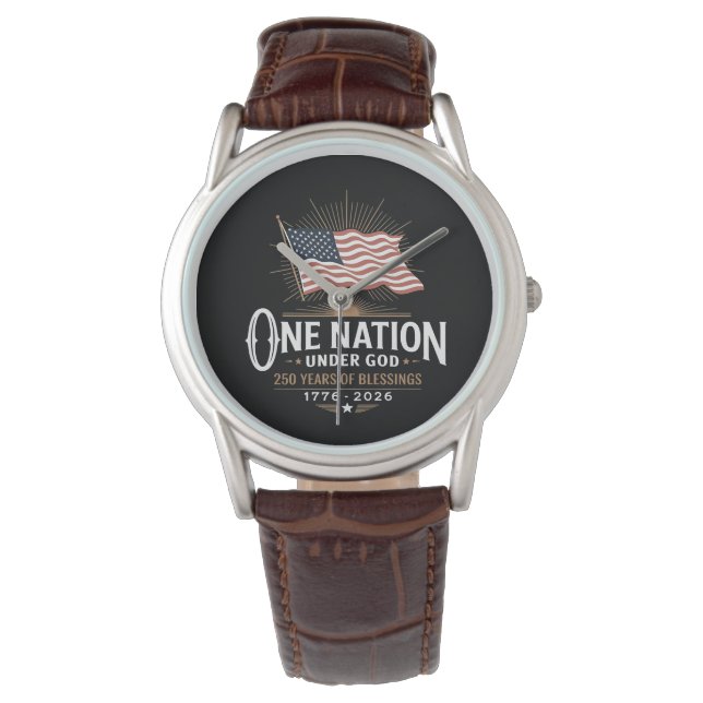 En nation under Gud 250 år av välsignelser Armbandsur (Framsida)