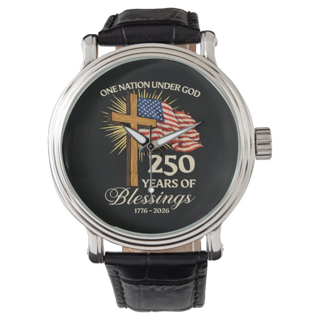 En nation under Gud 250 år av välsignelser Armbandsur (Framsida)