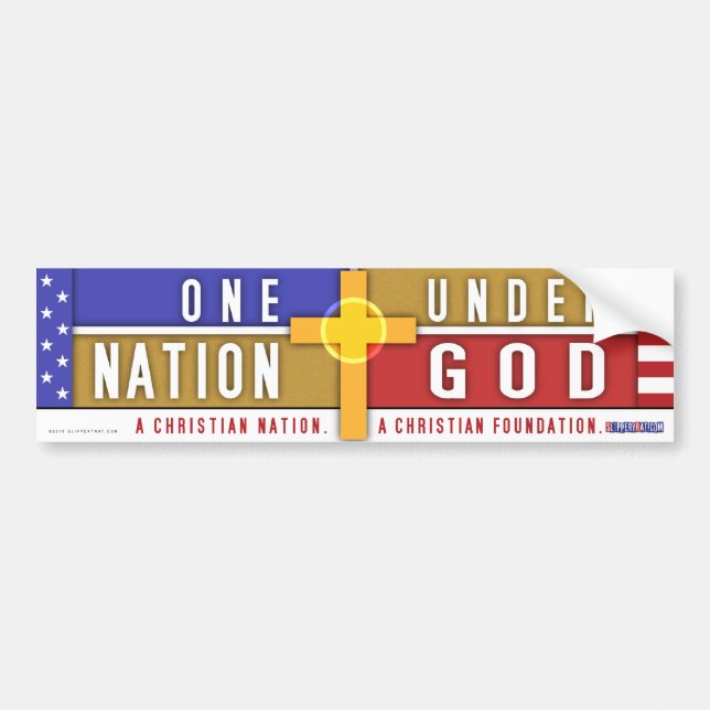 En nation under gud bildekal (Framsidan)